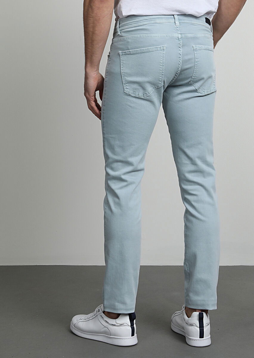 Aqua Düz Dokuma Slim Fit Casual Pamuk Karışımlı Pantolon - 4