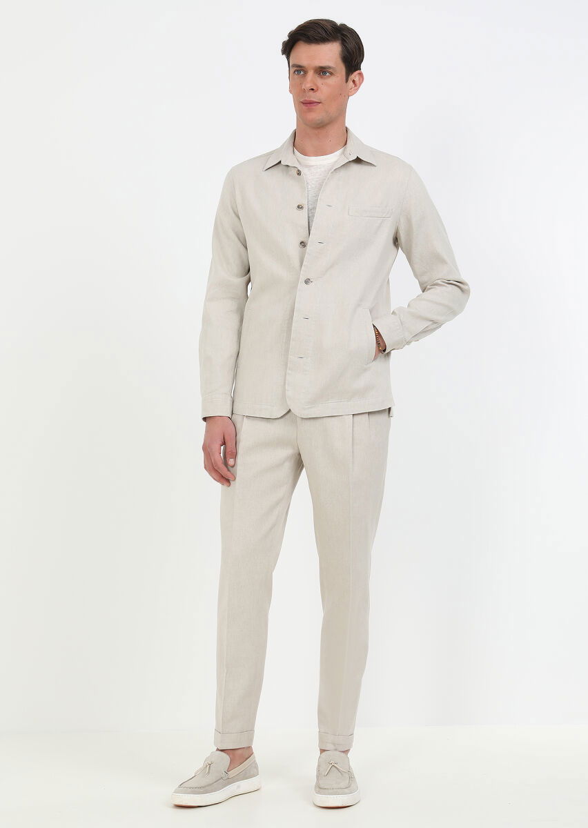 Beige Overshirt - 2