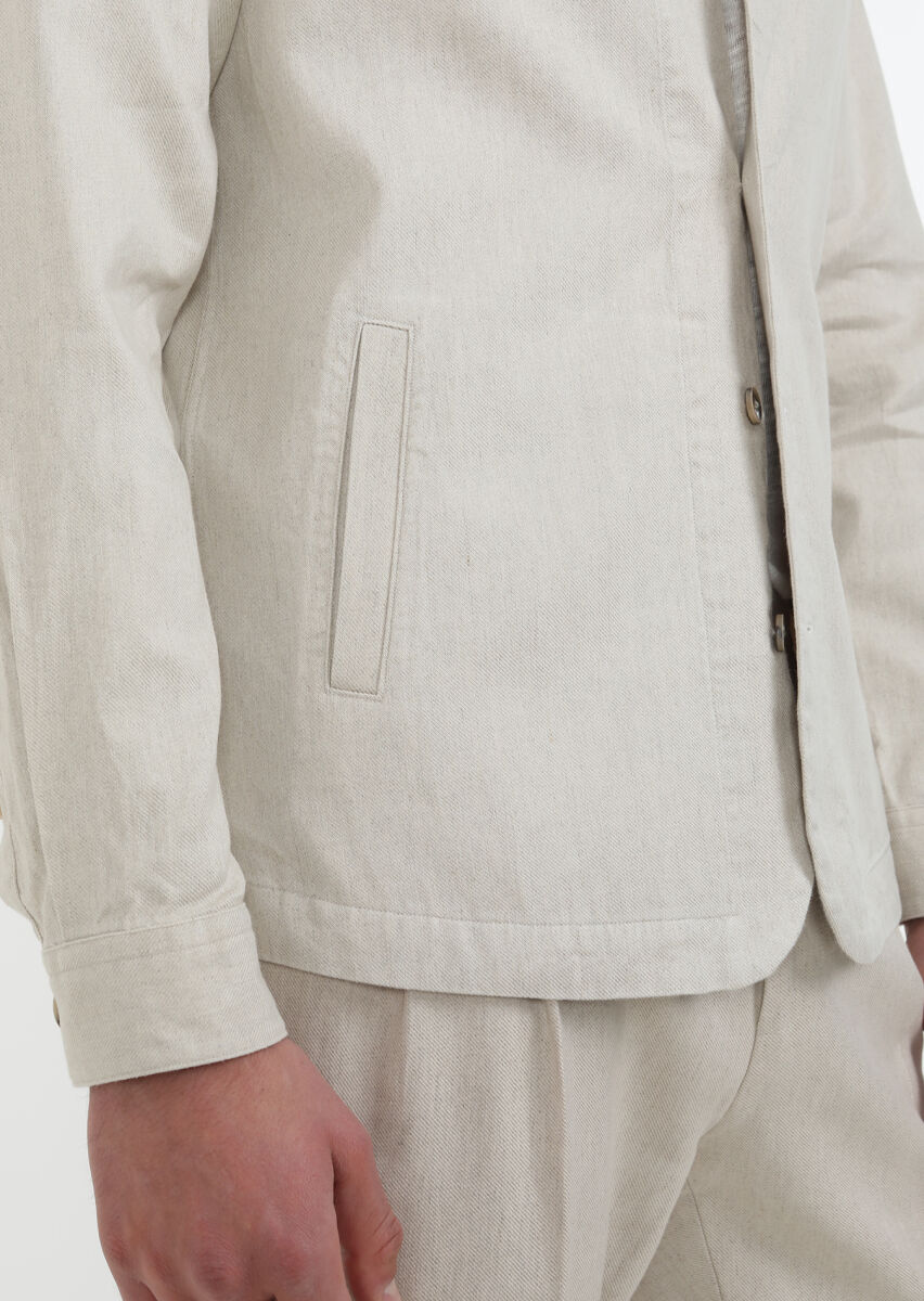 Beige Overshirt - 5