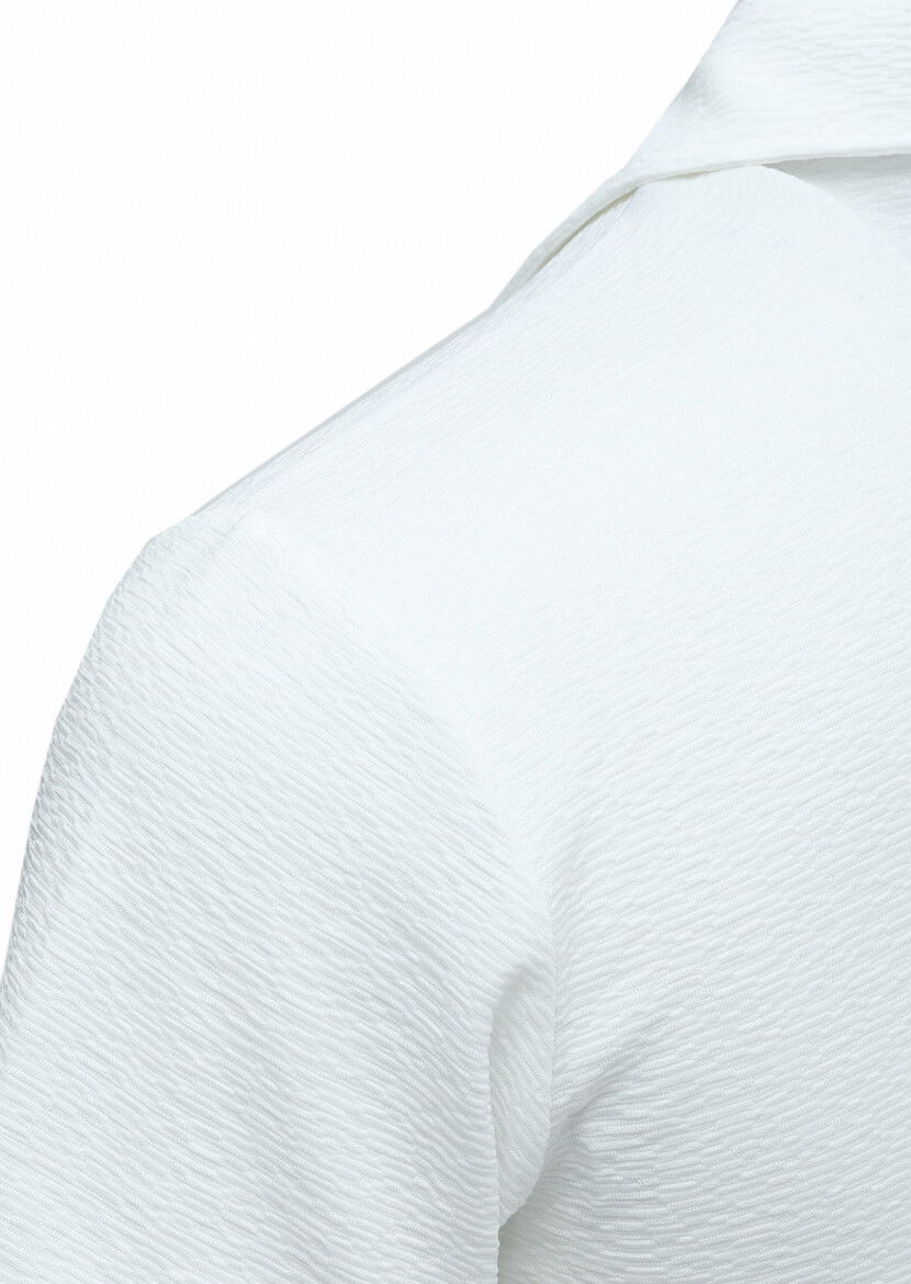 Beyaz Polo Yaka T-Shirt - 3