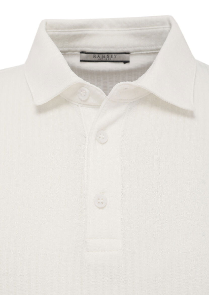 Beyaz Polo Yaka T-Shirt - 2