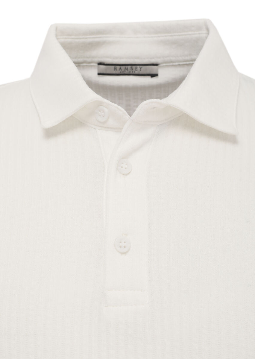 Beyaz Polo Yaka T-Shirt - 2