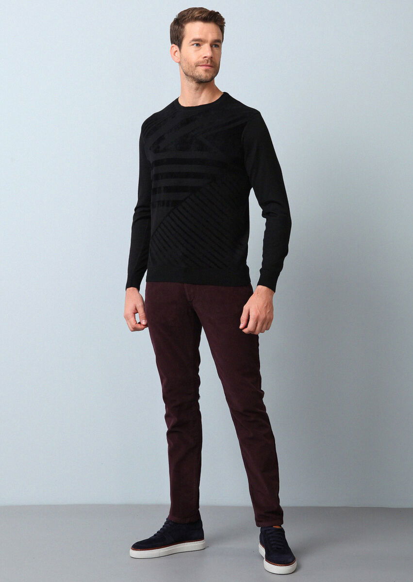 Black Knitwear Sweatshirt - 3