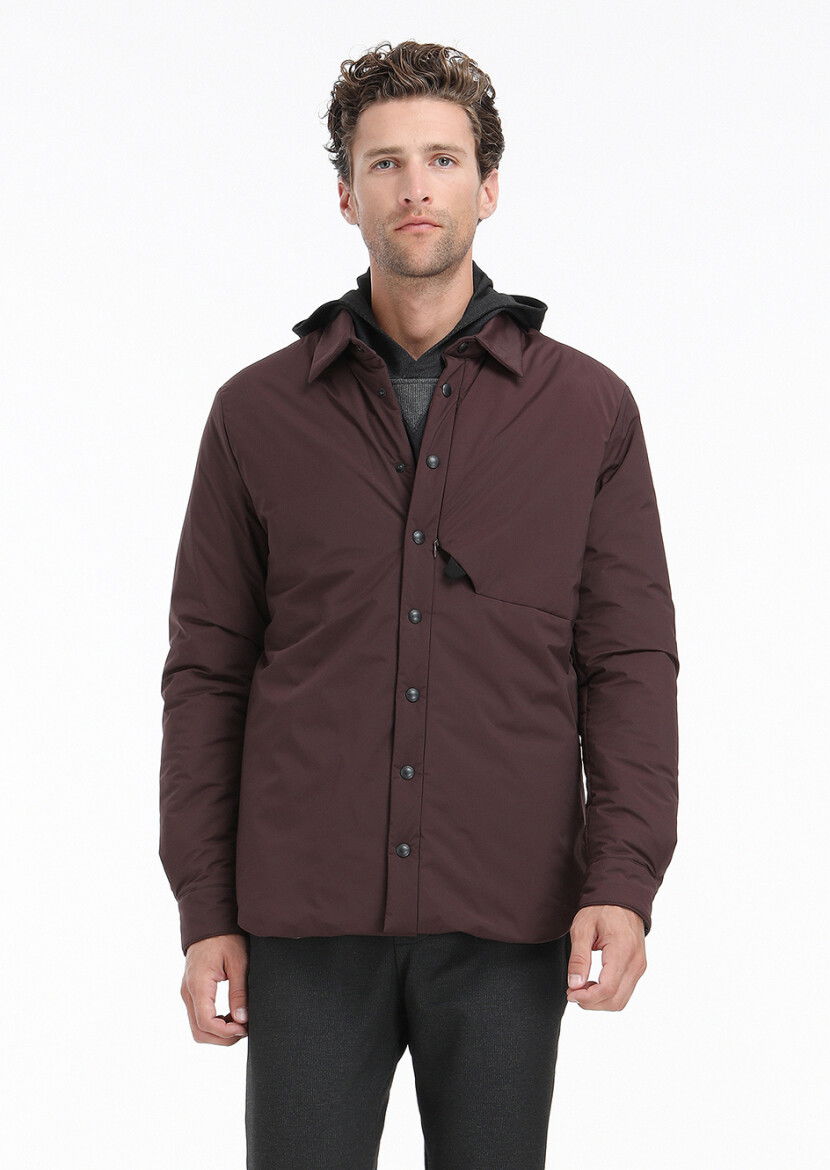 Bordo Regular Fit Spor Ceket - 6