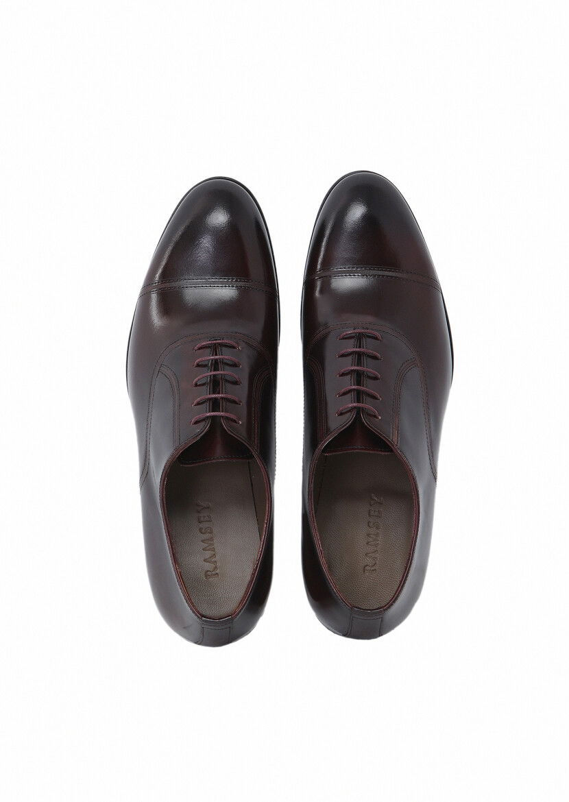 Burgundy Leather Shoes - 6