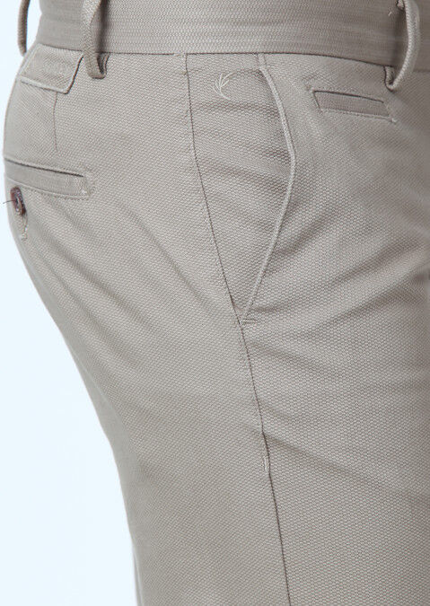 Deve Tüyü Düz Dokuma Regular Fit Casual Pamuk Karışımlı Pantolon - 3
