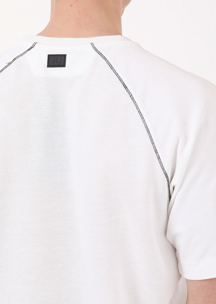 Ekru Jakarlı Sweatshırt - 4