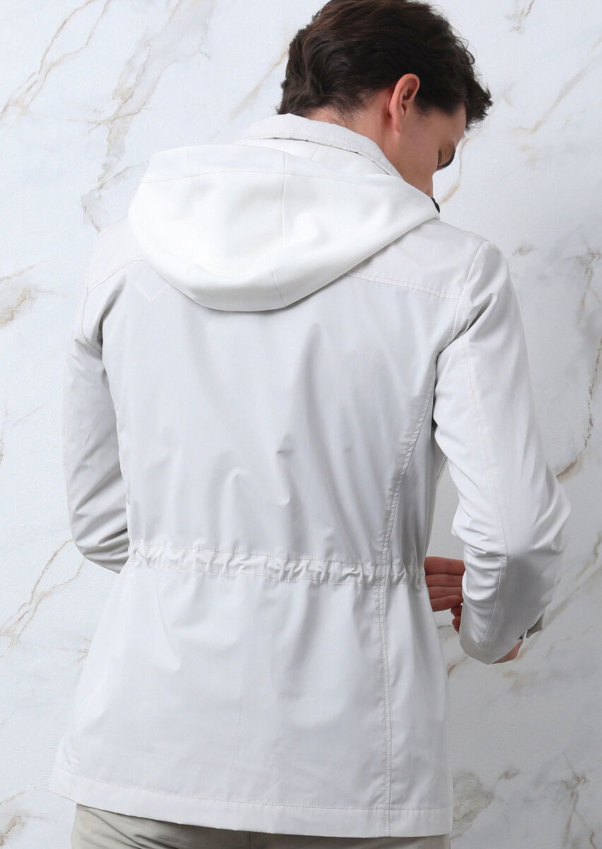 Ekru Regular Fit Pamuk Karışımlı Spor Ceket - 5