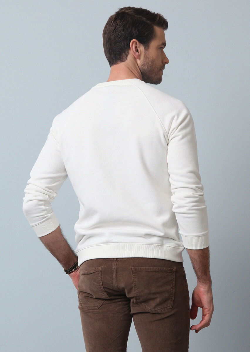 Ekru Sweatshırt - 5
