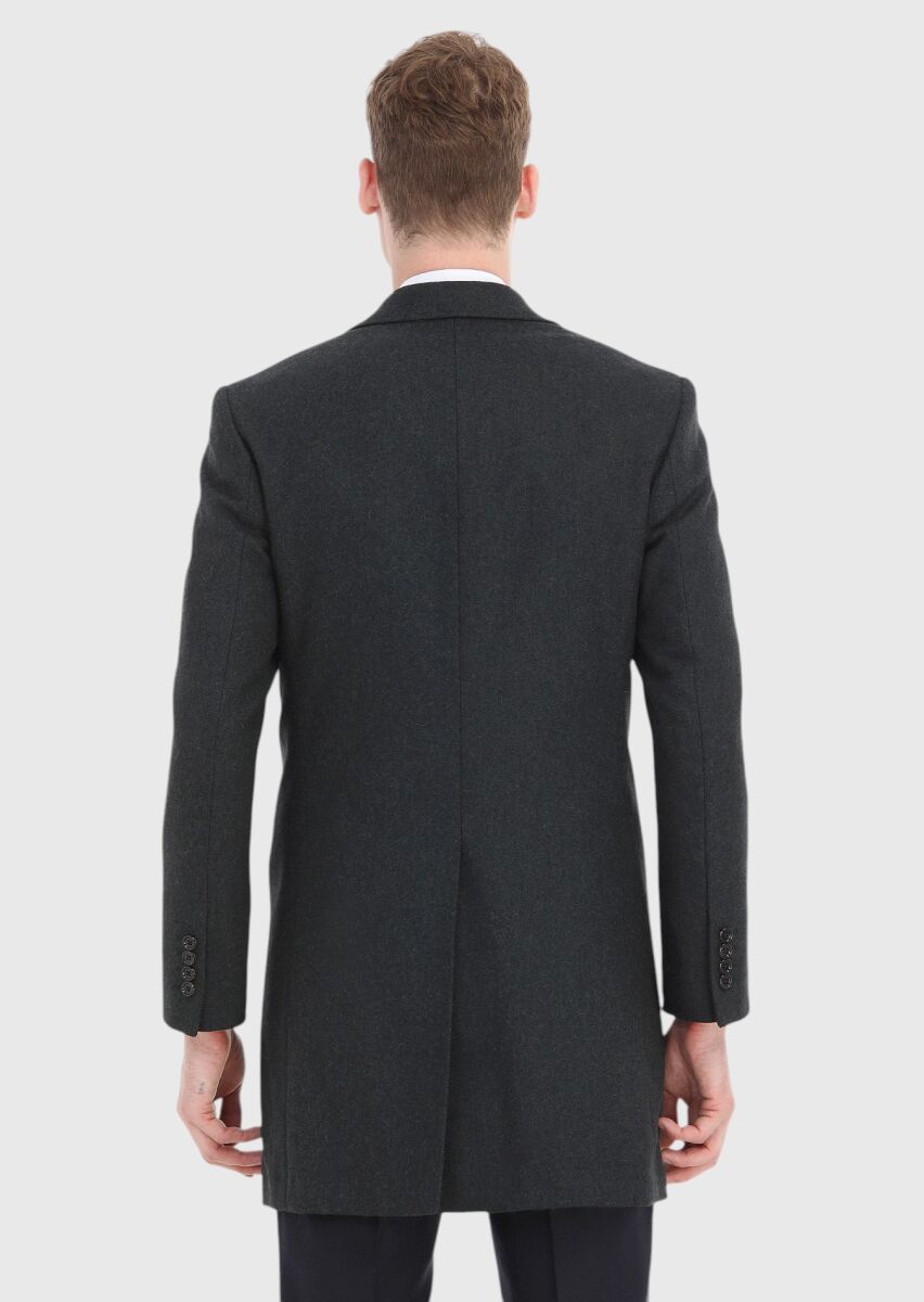 Grey Weaving Overcoat - 5