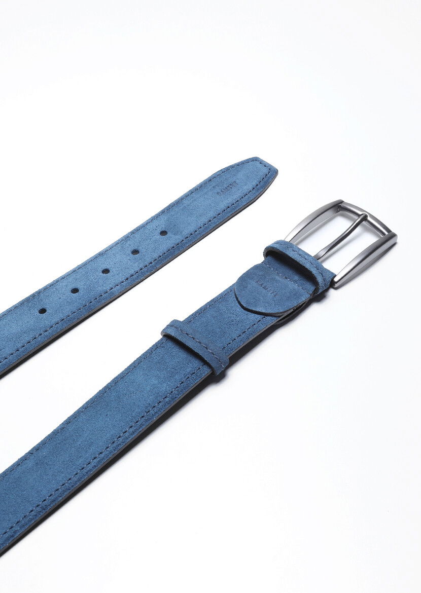 Indigo Suede Belt - 1