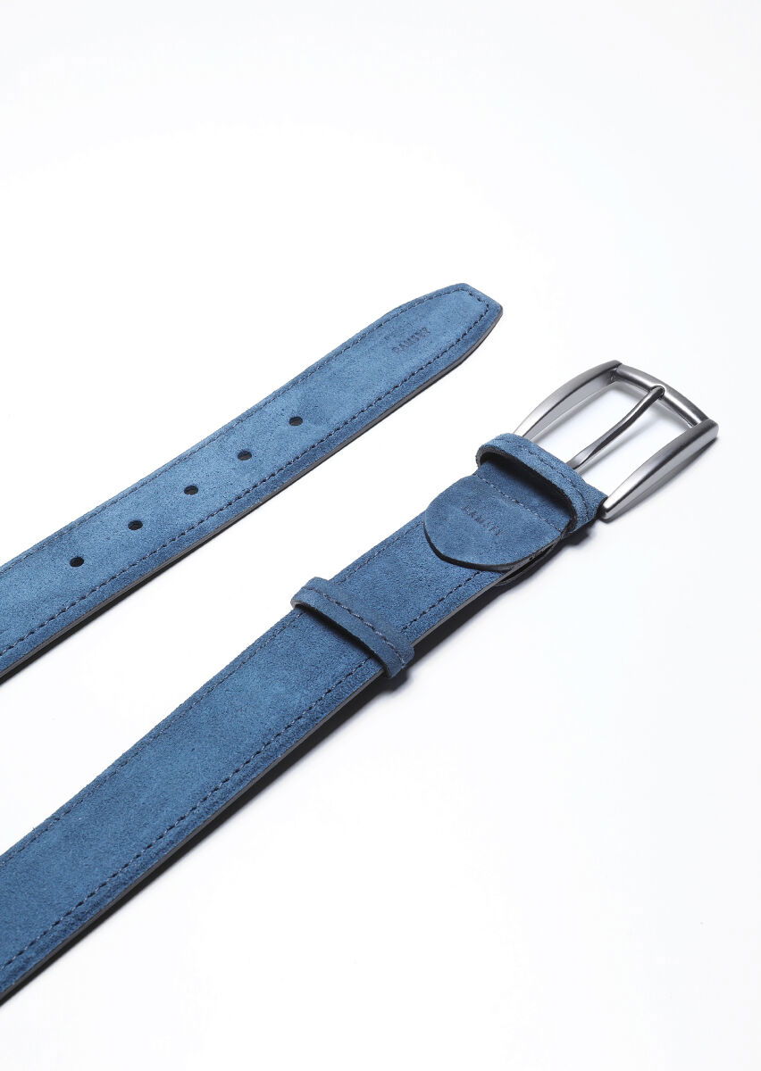Indigo Suede Belt - 1