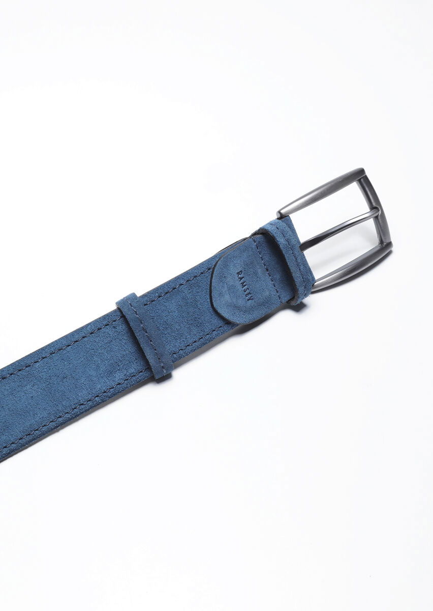 Indigo Suede Belt - 2