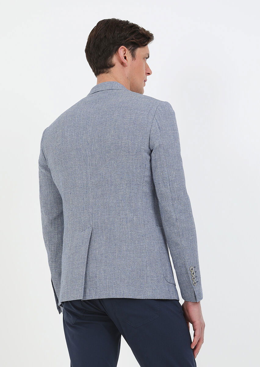 Mavi Mikro Zeroweight Slim Fit Pamuk Karışımlı Ceket - 8