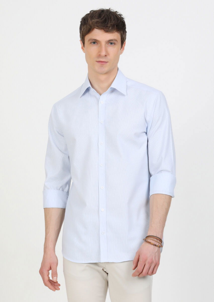 Mavi Regular Fit Dokuma Klasik %100 Pamuk Gömlek - 2