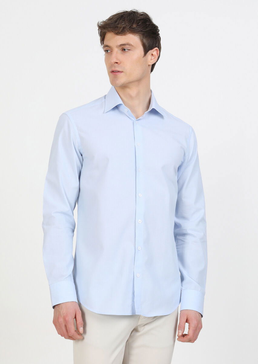 Mavi Regular Fit Dokuma Klasik %100 Pamuk Gömlek - 2
