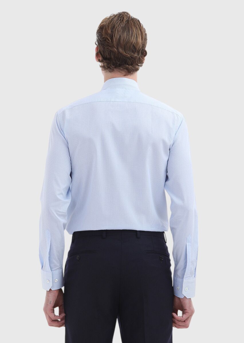 Mavi Regular Fit Dokuma Klasik %100 Pamuk Gömlek - 4