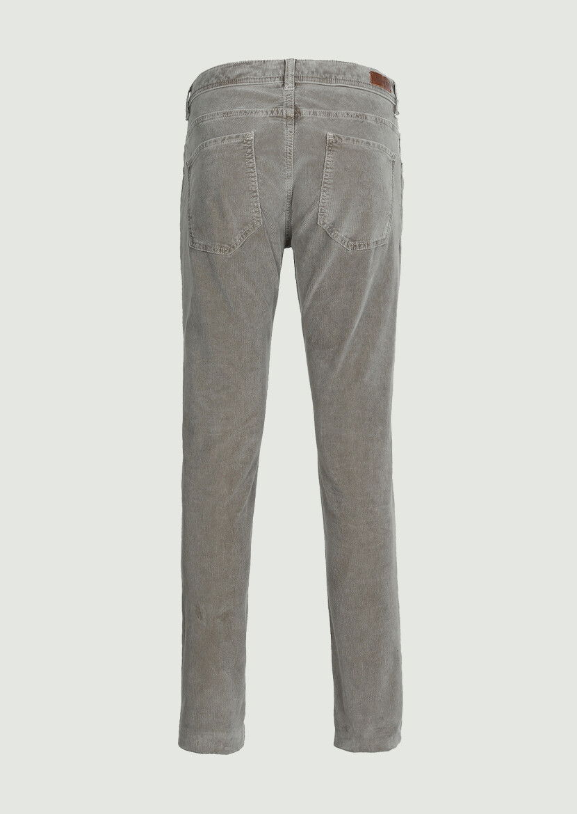 Mink Weaving Slim Fit Casual Cotton Blended Trousers - 7