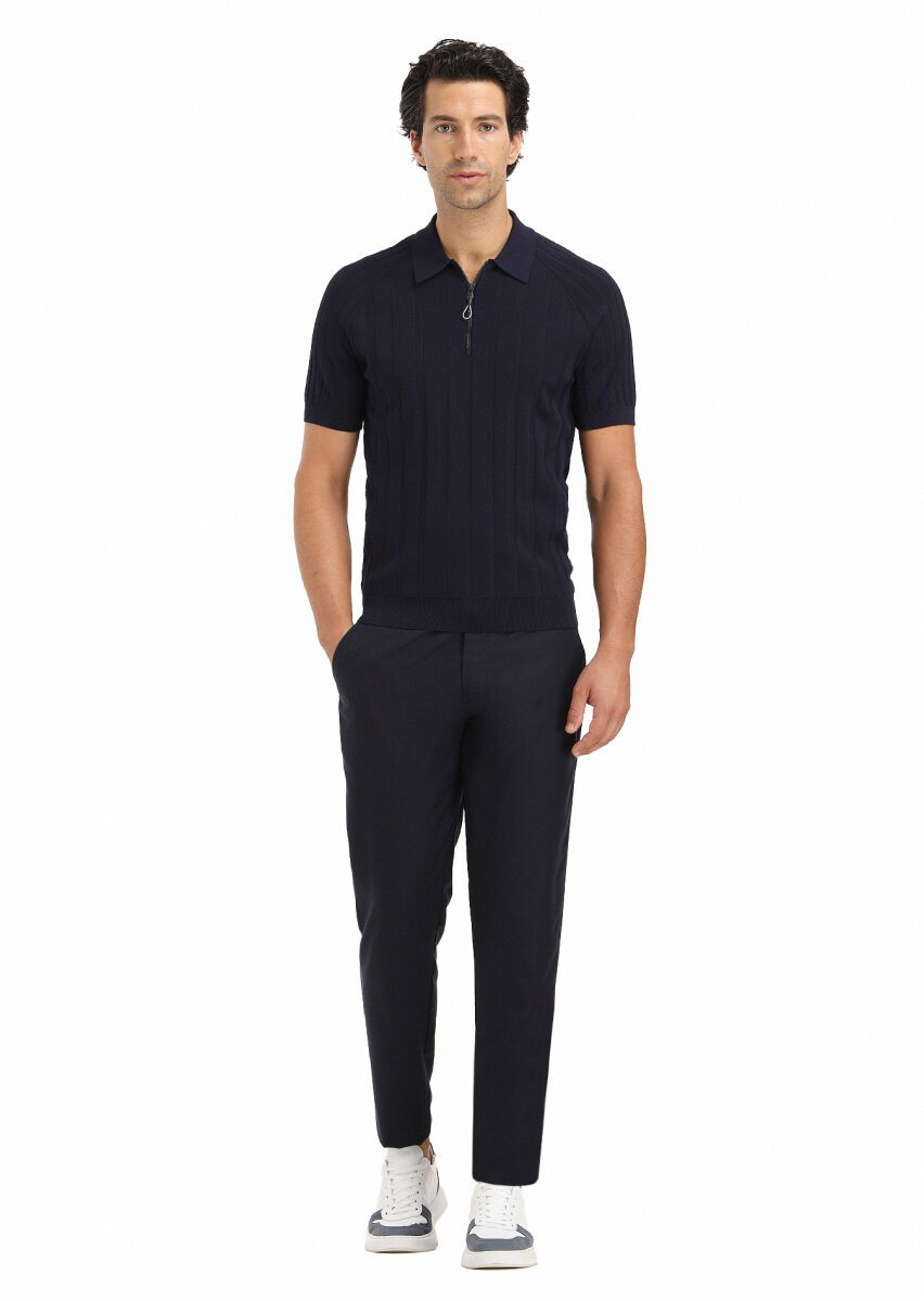 Navy Blue Knitwear - 1