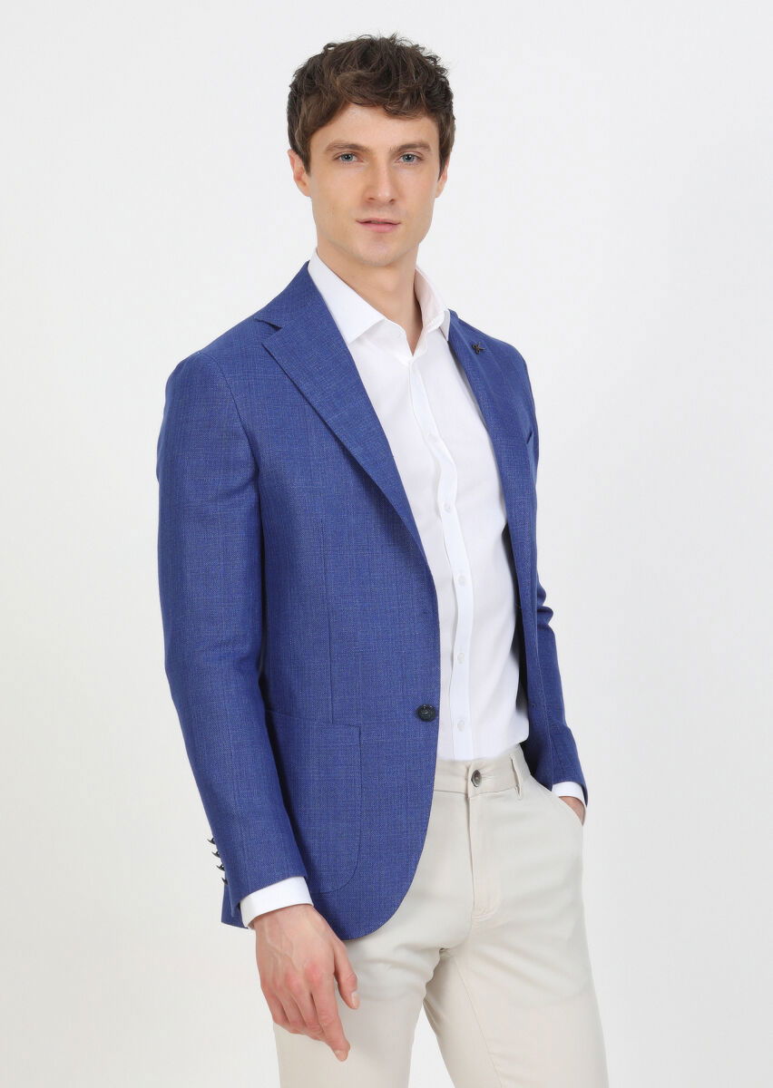 Saks Mikro Comfort Fit Pamuk Karışımlı Ceket - 4