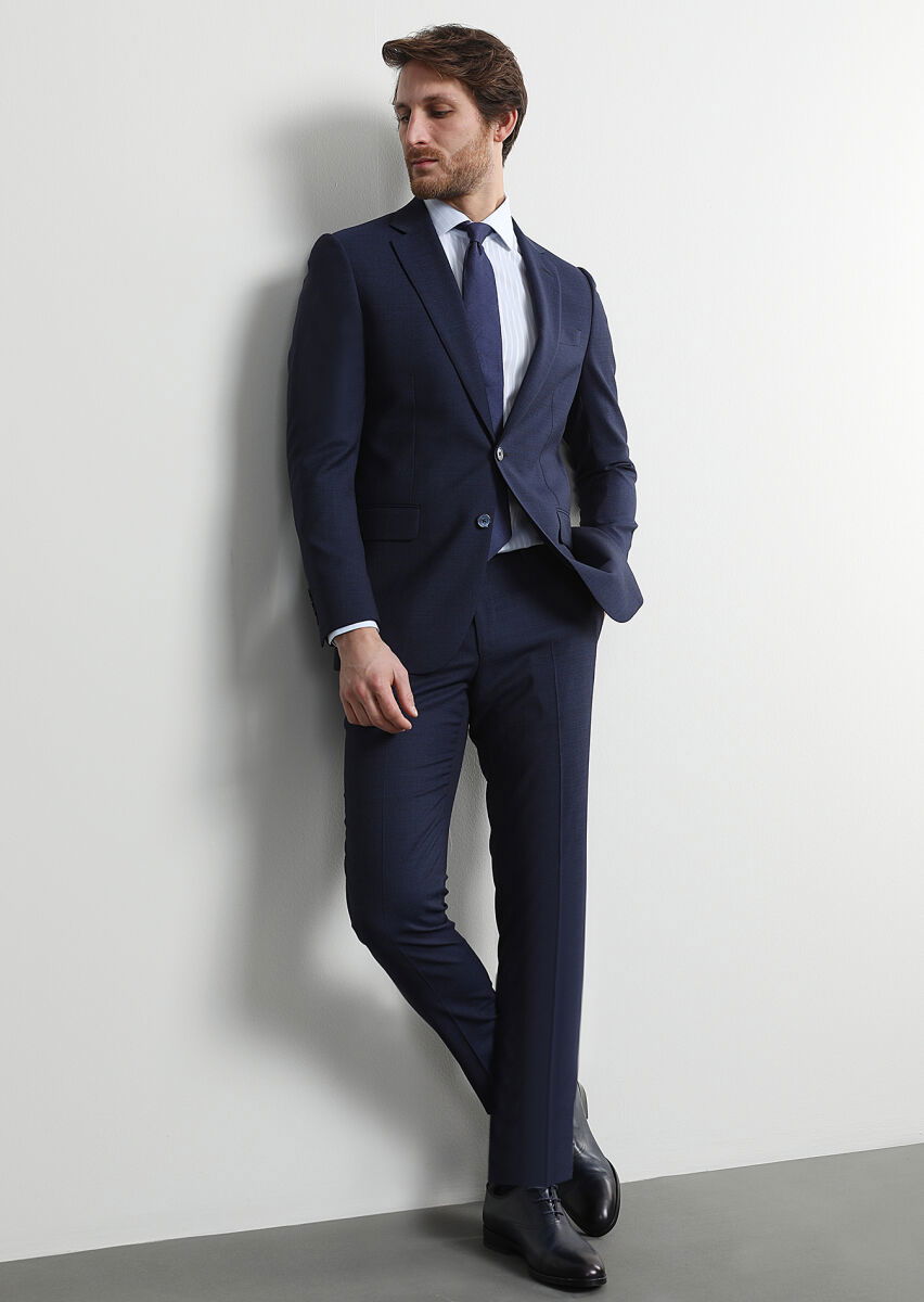 Saks Mikro Thin&taller Slim Fit %100 Yün Takım Elbise - 1