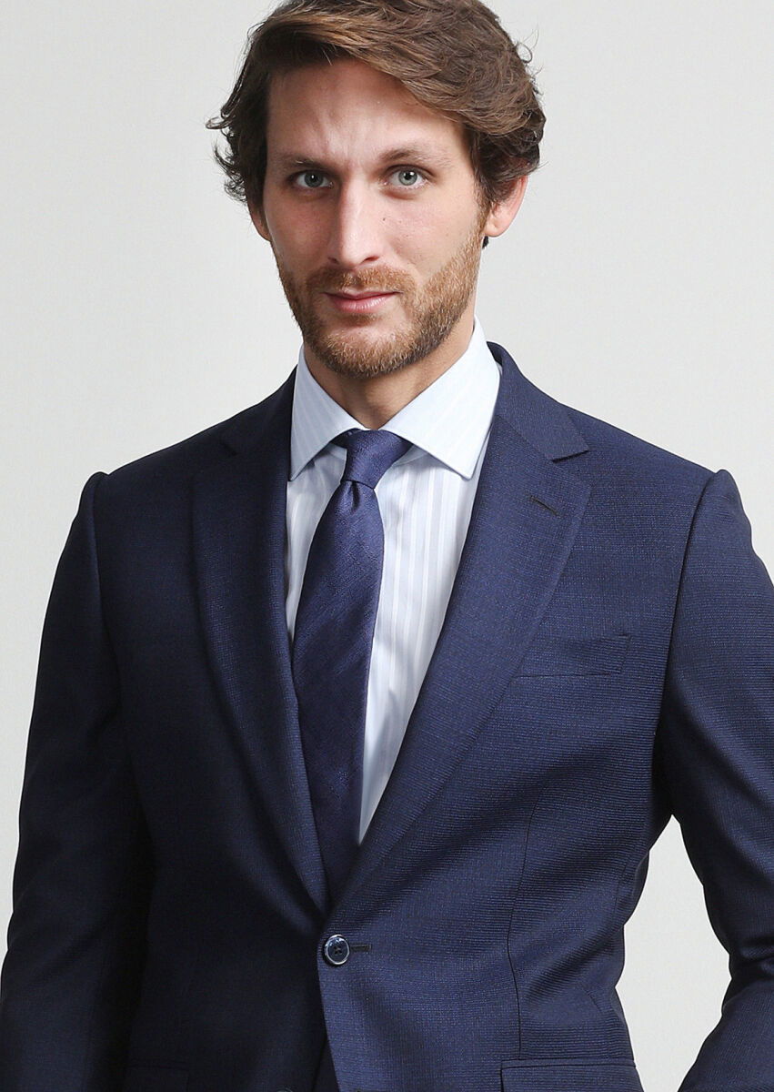 Saks Mikro Thin&taller Slim Fit %100 Yün Takım Elbise - 2