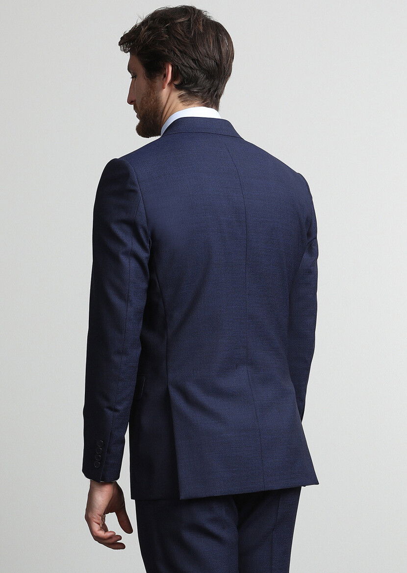 Saks Mikro Thin&taller Slim Fit %100 Yün Takım Elbise - 4