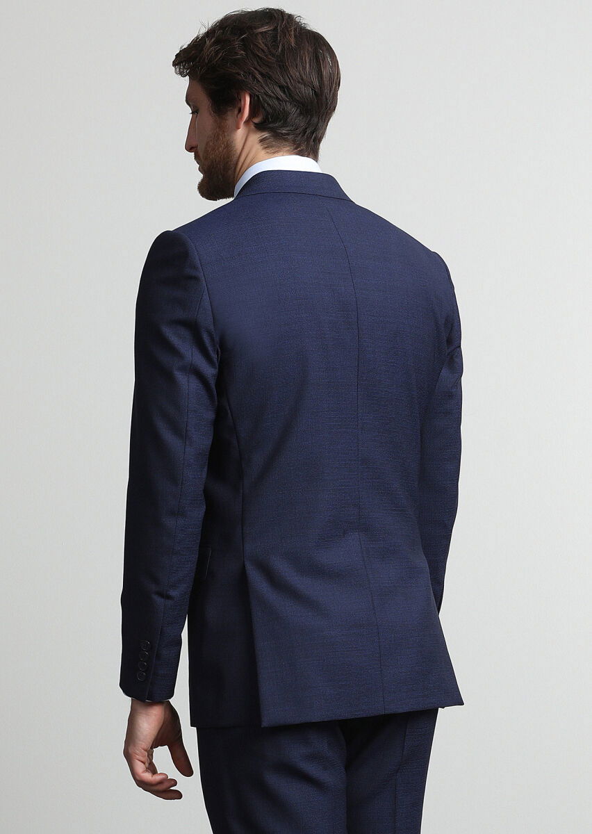 Saks Mikro Thin&taller Slim Fit %100 Yün Takım Elbise - 4