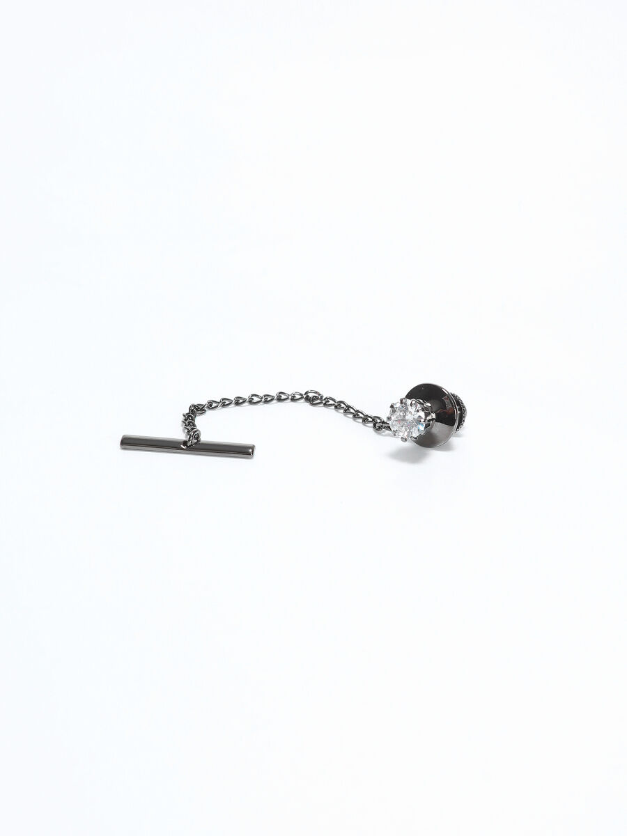Silver Metal Kravat İğnesi - 1