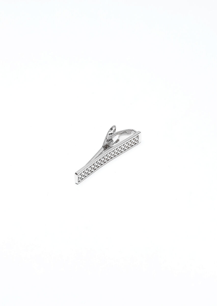 Silver Metal Kravat İğnesi - 1