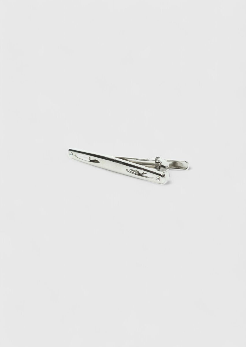 Silver Metal Kravat İğnesi - 1