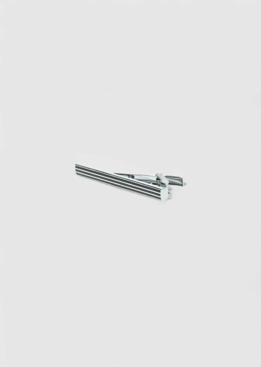 Silver Metal Kravat İğnesi - 1