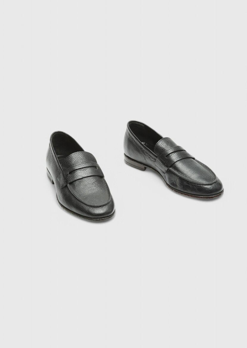 Siyah Loafer - 3