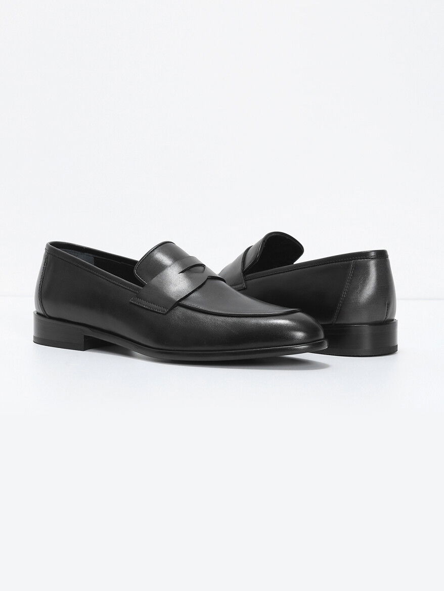 Siyah Loafer - 3