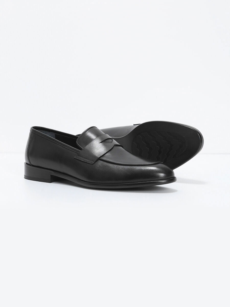 Siyah Loafer - 4