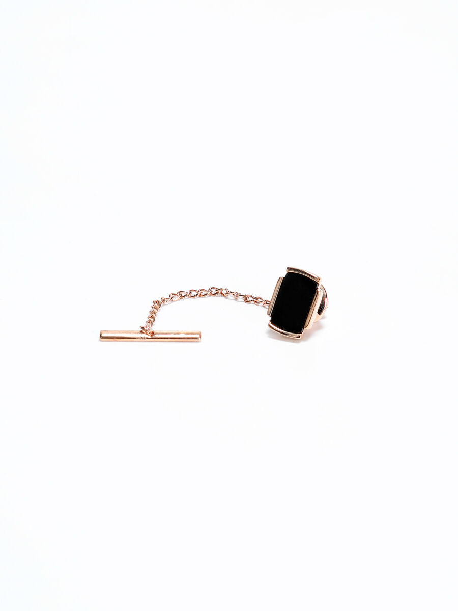 Siyah Metal Kravat İğnesi - 1