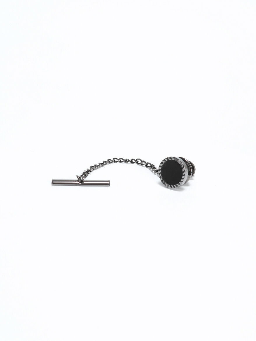 Siyah Metal Kravat İğnesi 