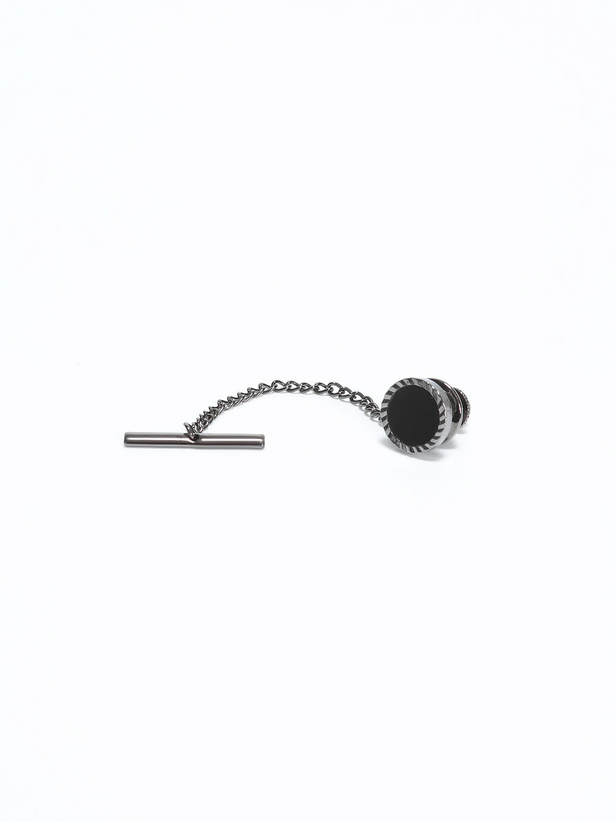 Siyah Metal Kravat İğnesi - 1