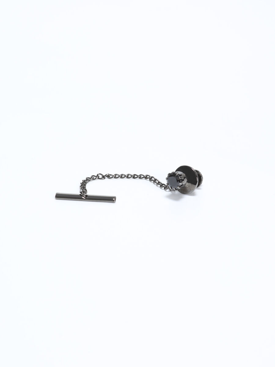 Siyah Metal Kravat İğnesi - 1