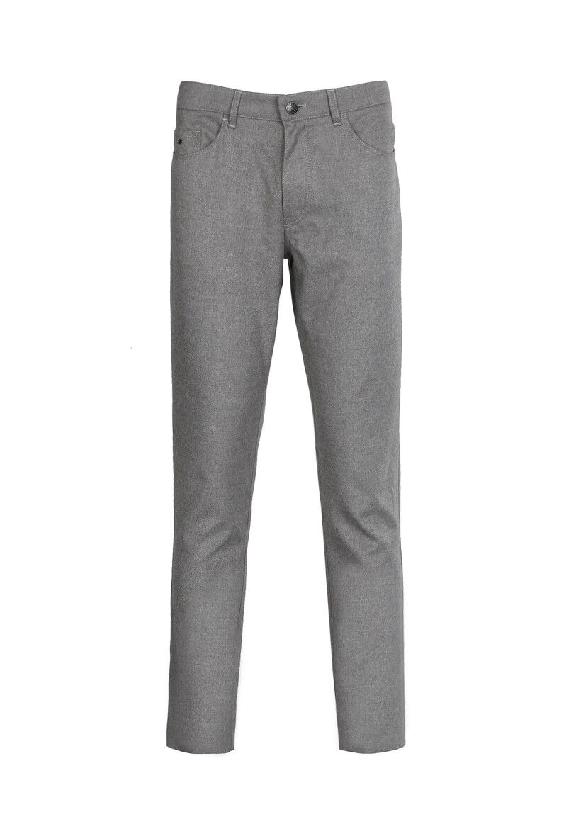 Vizon Düz Dokuma Slim Fit Casual Pantolon - 6