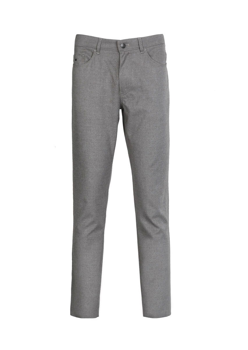 Vizon Düz Dokuma Slim Fit Casual Pantolon - 6