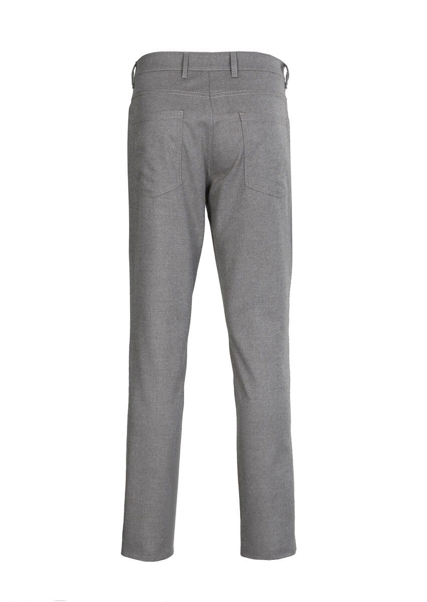 Vizon Düz Dokuma Slim Fit Casual Pantolon - 7
