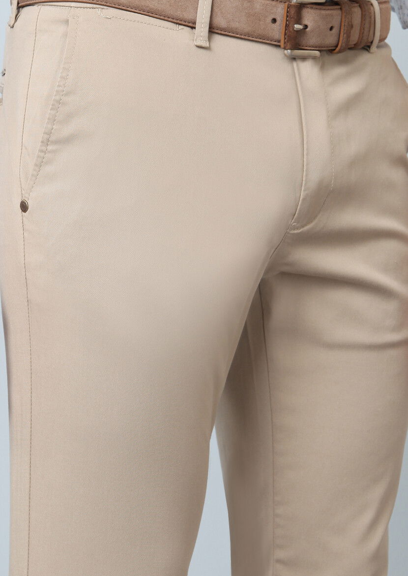 Vizon Düz Dokuma Slim Fit Smart Casual Pantolon 